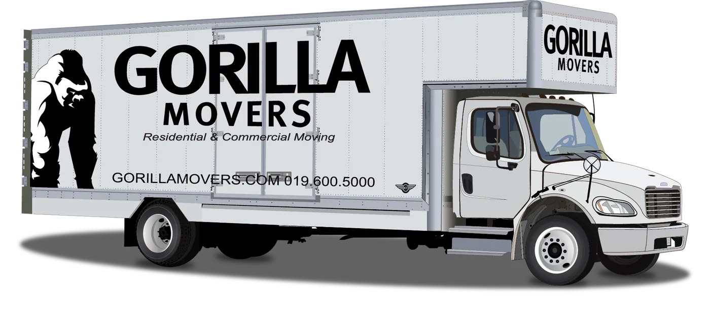 Gorilla Movers truck in San Diego